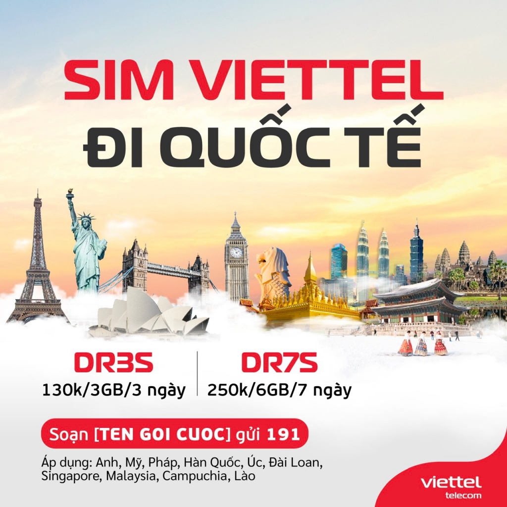 Viettel giảm giá data Roaming tới 3 lần tại nhiều quốc gia lớn