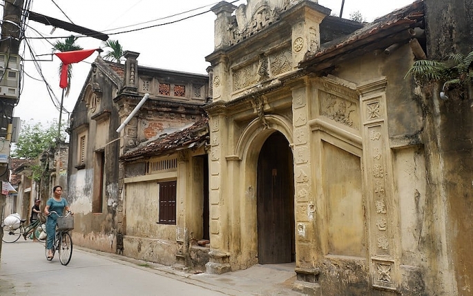 Làng Cựu là một ngôi làng cổ hàng trăm năm tuổi, thuộc xã Vân Từ, Phú Xuyên, Hà Nội. ảnh: Hữu Hải