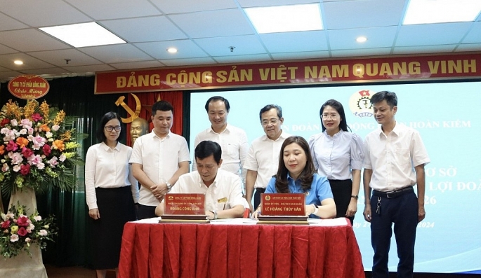 Liên đoàn Lao động quận Hoàn Kiếm: Ra mắt Công đoàn Công ty Cổ phần chuyển phát nhanh Đức Minh