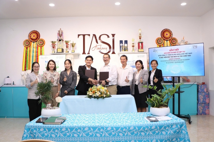Lễ ký kết thỏa thuận hợp tác chiến lược giữa Olmix Asialand Việt Nam và Học Viện Tasi Academy