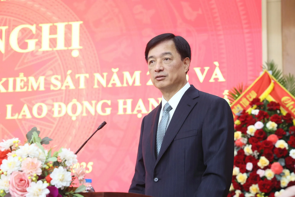 Uỷ viên Bộ Chính trị, Bí thư Thành uỷ Hà Nội Nguyễn Duy Ngọc phát biểu chỉ đạo tại Hội nghị. Ảnh: Hồng Nguyên